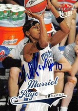 Murriel Page autographed Basketball Card Washington Mystics 2004 Fleer Ultra #73