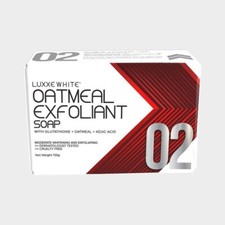 2 x bars of Oatmeal Exfoliant Bar Soap with Glutathione+Skin Vitamins+Kojic Acid