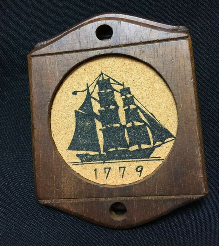 Juego de 8 montañas rusas de corcho de madera vintage Enesco de mediados de siglo Japón 2 diseños cada uno - Imagen 2 de 6