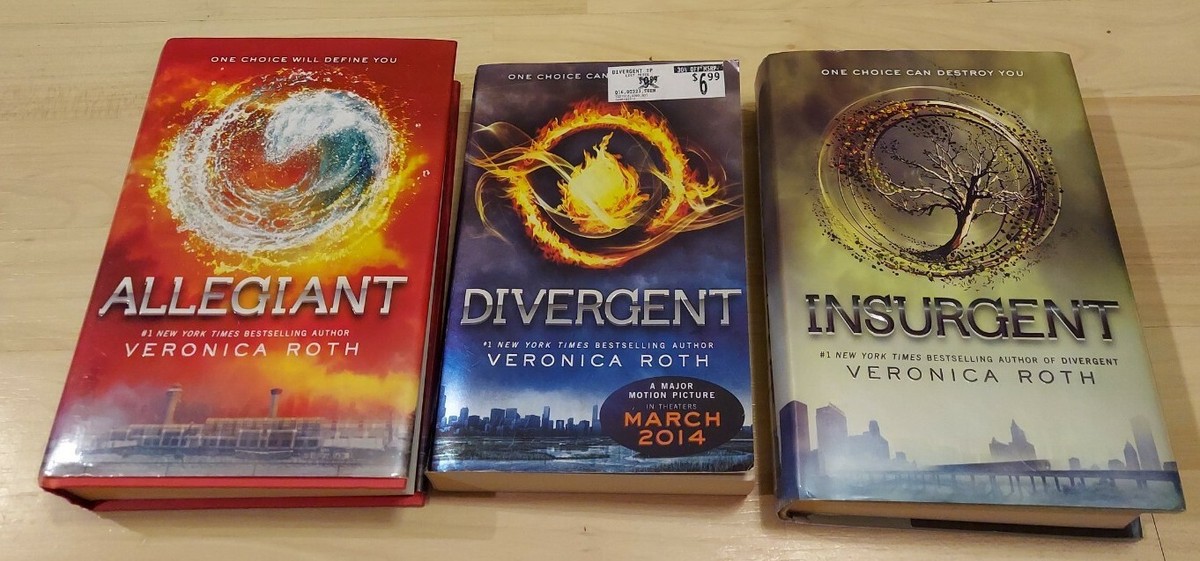 Divergent Series By Veronica Roth! Books 1-3 | eBay
