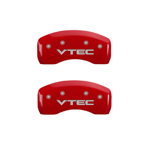2002-2005 Acura NSX Base T Front + Rear Red "VTEC" MGP Brake Disc Caliper Covers
