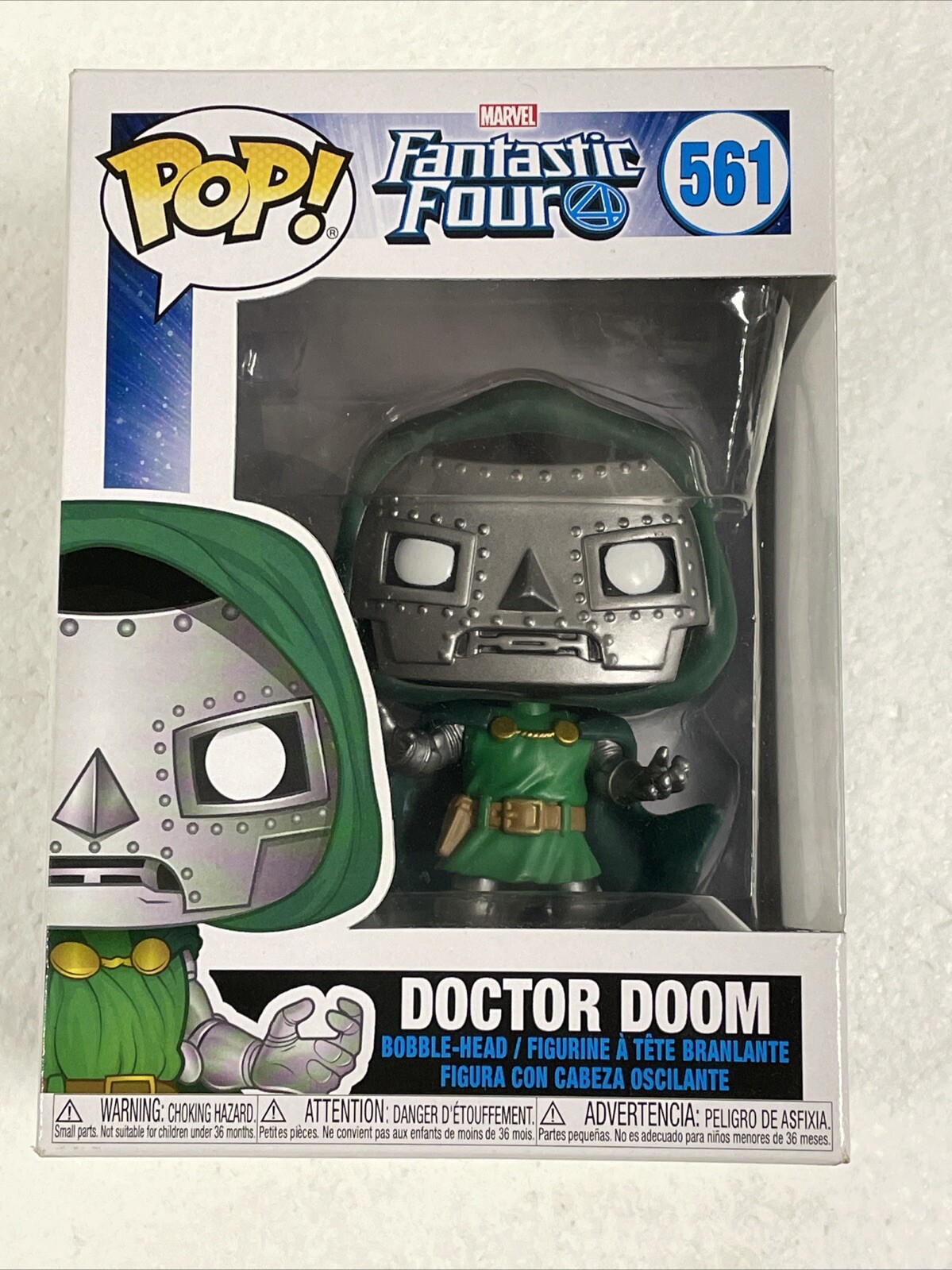 Funko Unisex Verde Figurina Pop Marvel The Fantastic 4 Doctor Doom - Immagine 2