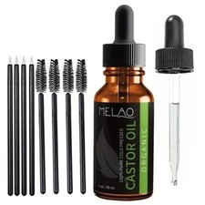 100 USDA ORGANIC Castor Oil for Eyelashes, Eyebrows,Hair Growth,Skin  Face