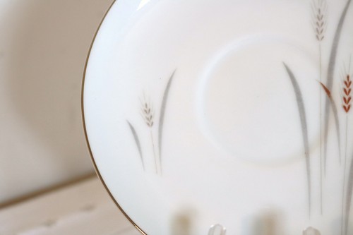 FINE CHINA OF JAPAN PLATINUM WHEAT MSI 28 Pcs 7 Pc Place Setting Service for 4 - Picture 6 of 21