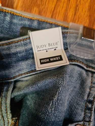 Judy Blue Los Angeles 7/28 Womens High Waist Distressed Style Frayed bottoms - Picture 3 of 12