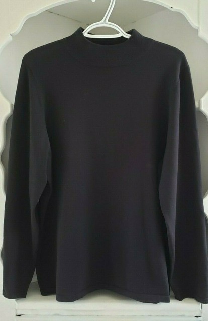 Download Pendleton Sweater XLarge Womens Black Silk Cotton Pullover ...