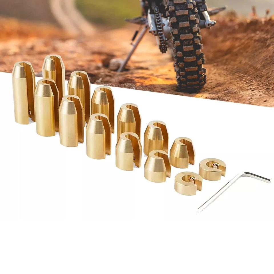 Universal Motorcycle Reusable Brass Wheel Spoke Balance Weights Refill 14 PACK - Image 4 of 4