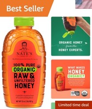 Squeeze Bottle of 100 Pure Raw Unfiltered Organic Honey - 32oz Delight