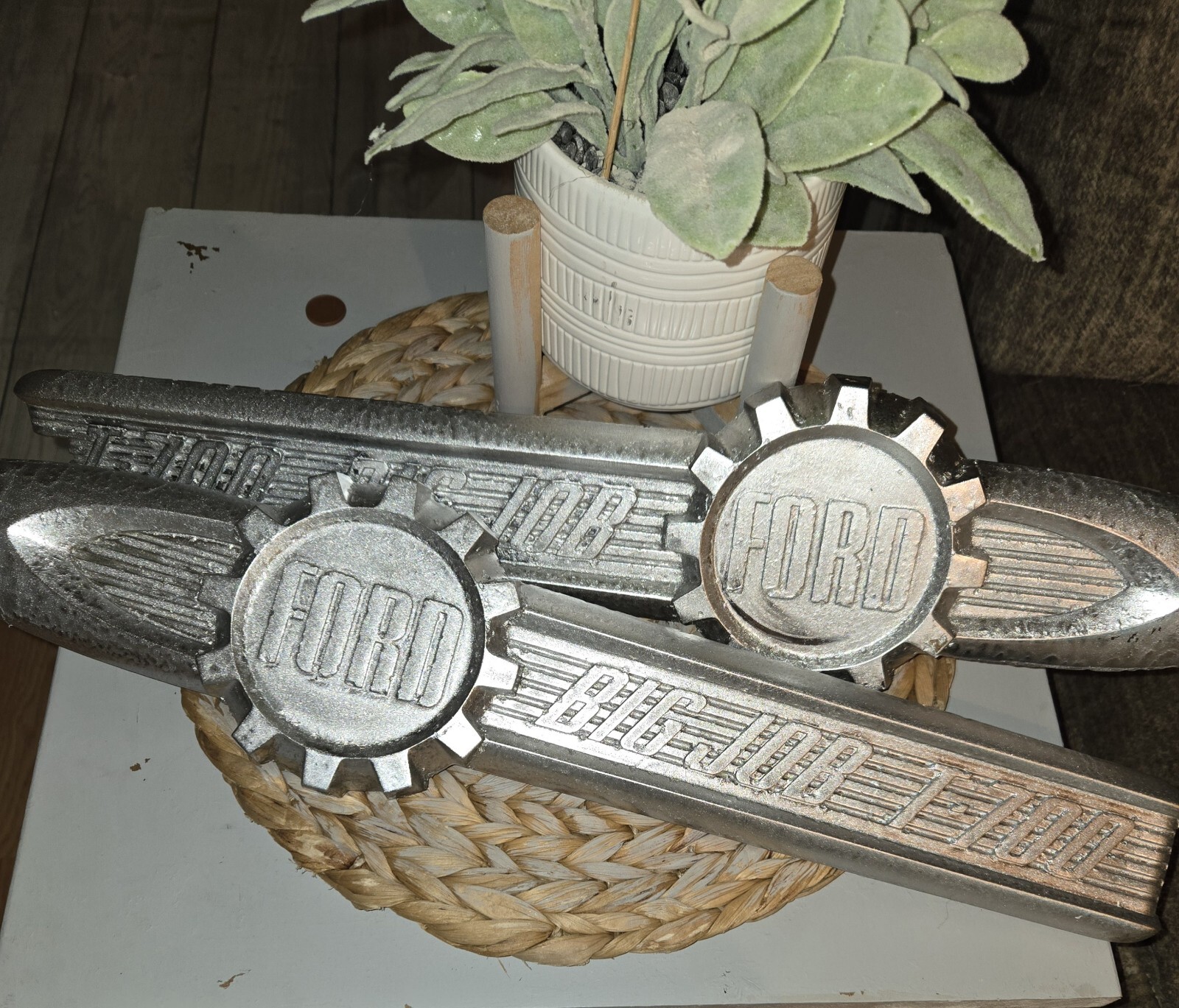 Ford T-700 Big Job Truck Emblem Vintage