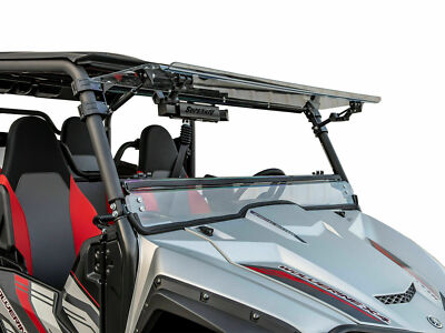 SuperATV Scratch Resistant Flip Windshield for Yamaha Wolverine X4X2