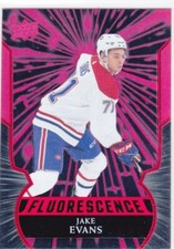2020/21 UD..JAKE EVANS..FLUORESCENCE..ROOKIE..# F-12..CANADIENS..COMBINED SHIP