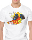 Plymouth 'Cuda - 1970's - White - 100% Ringspun Cotton T-Shirt - Mopar/Plymouth