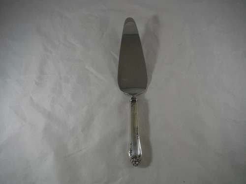 REED & BARTON Sterling Silver & Mirrorstele DANCING FLOWERS Cake / Pie Server