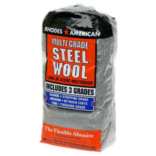 Assorted 12 pad Grit Steel Wool