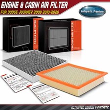 Engine & Cabin Air Filter for Dodge Journey 2009 2010 2011 2012 2013-2020