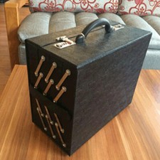 Techtongda Black Box Organizer Display Case for 64 Eyeglasses Sunglasses