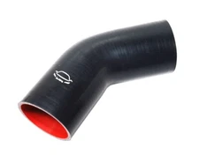 4-Ply Reinforced 3" ID 45 Degree Elbow Silicone Hose Coupler Intake BLACK