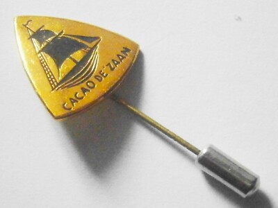 Y994) Cacao de Zaan Schiff Kakaopulver Vintage Abzeichen Werbung Anstecknadel