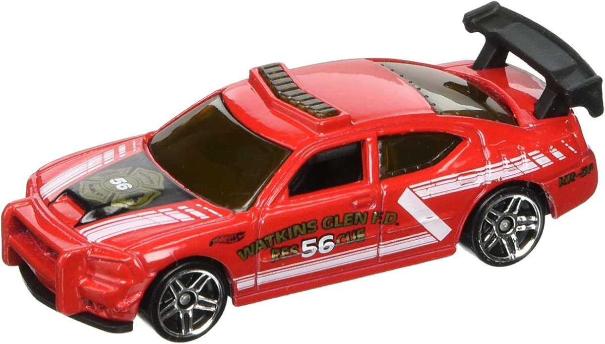 Hot Wheels DODGE CHARGER DRIFT CAR Red Watkins Glen 2011 SHORT