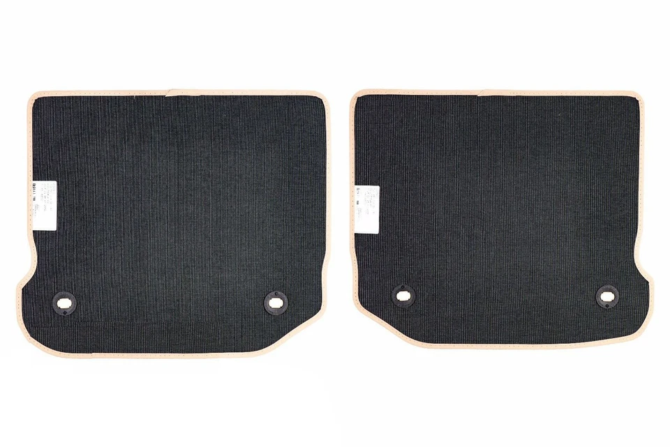 Alfombrillas traseras beige alfombradas para VW Volkswagen Golf 2000-2004 con clips OEM NUEVAS Foto 2 de 4