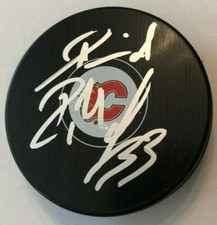 DAVID RITTICH SIGNED CALGARY FLAMES HOCKEY PUCK W/CASE COA