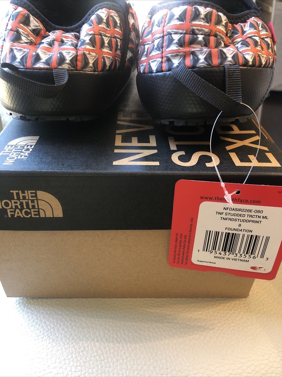 Supreme North Face Studded Traction Mule Slippers Red Mens Sz 8