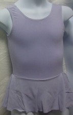 Sansha 9509 Girls Dance Dress Skirted leotard Lavendar Tank style Princess Seams