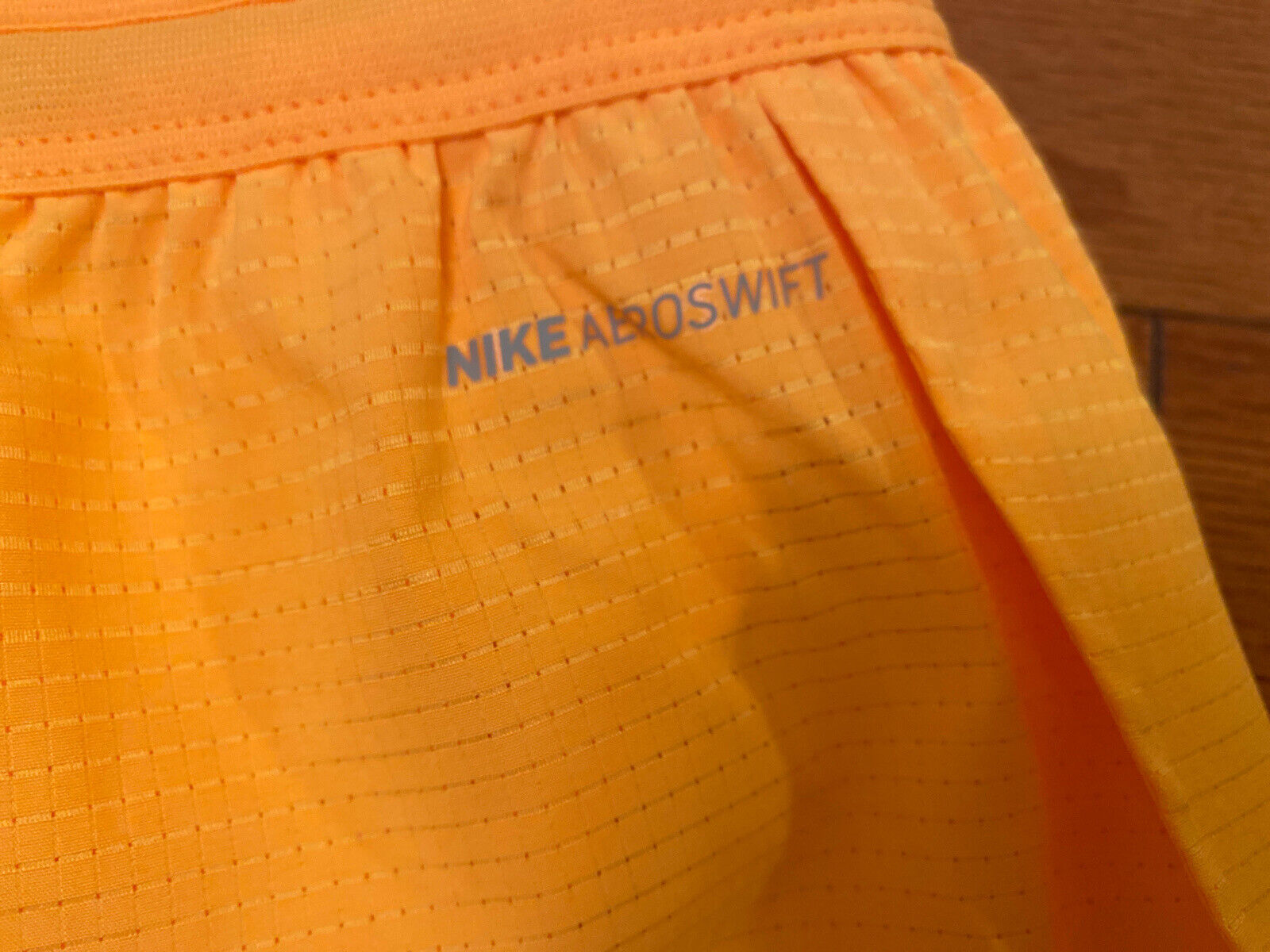 $80 NEW Mens Nike Aeroswift Running Racing Shorts Orange 2" 