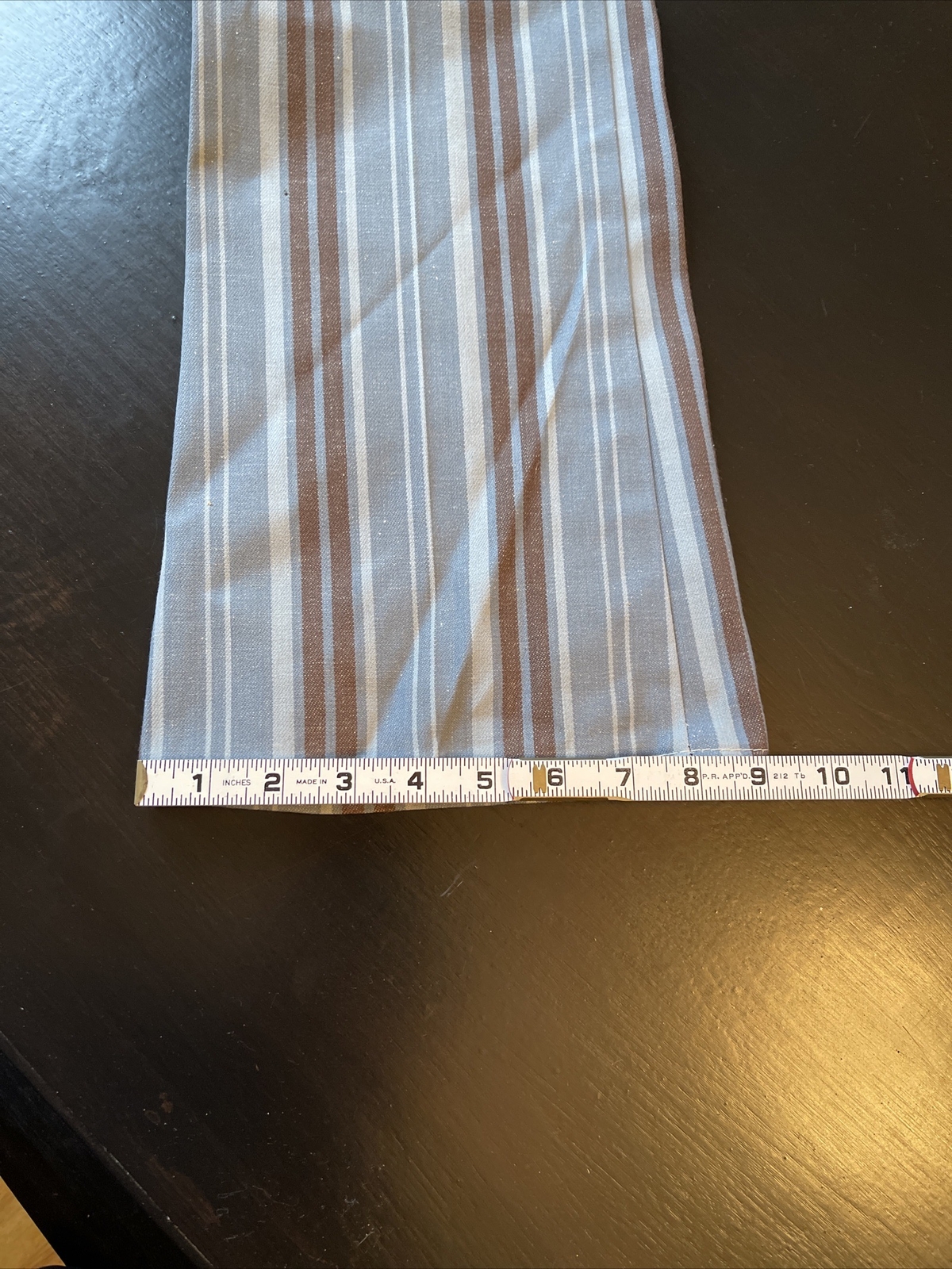 Vintage 1960s NOS Blue Bell Maverick Mens Striped Flare Leg Denim Jeans  28X30.5