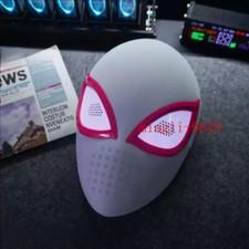 Gwen Stacy Spider Man Headgear Cosplay Touch Light Emitting Halloween Mask Gift