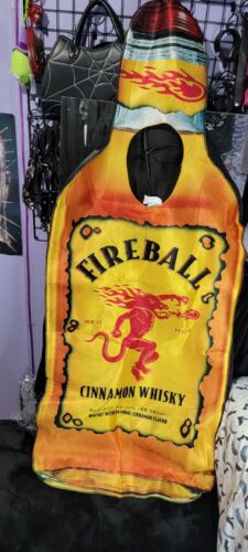 Rasta Imposta bola de fuego botella de whisky canela para adultos disfraz usado de Halloween - Imagen 1 de 5