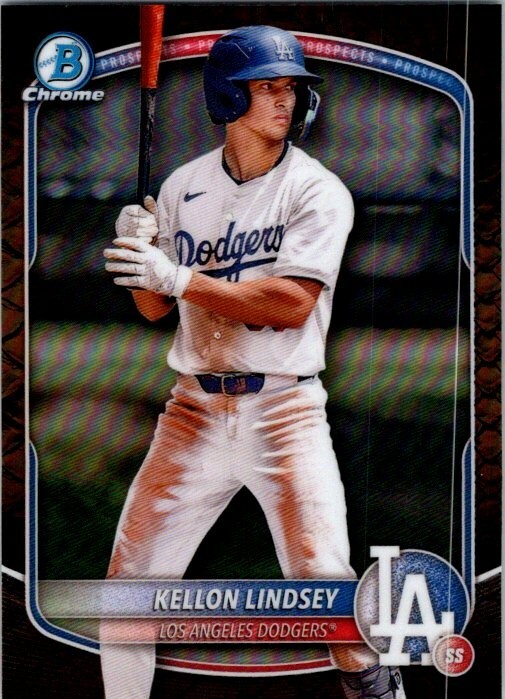 2025 Bowman Chrome Reptilian Refractor #BCP-137 Kellon Lindsey RC 