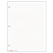 - Classic Dot Graph Paper 1/4" Squares Red Double Sided 500 Sheet Ream Three ...