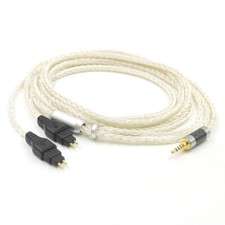 16 Cores Silver Plated 2.5mm 3.5mm XLR Earphone Cable For Sennheiser HD580 HD600