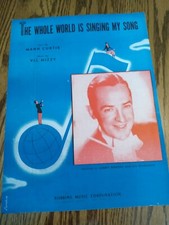 The Whole World Is Singing My Song Sheet Music