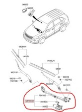 OEM 98100-CU000 MOTOR & LINK ASSY-W/WPR Genuine for Genesis GV60 2023+