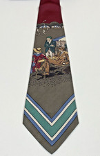Vintage Polo Ralph Lauren Men's Silk Sportsman Cricket Theme Neck Tie 56L 3.5W