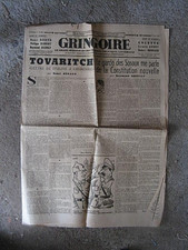 "618.19"   ANCIEN JOURNAL   "GRINGOIRE"    1 AOUT 1941