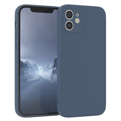 Für Apple iPhone 12 Handyhülle Silikon Back Cover Schutz Soft Case Handy Grün