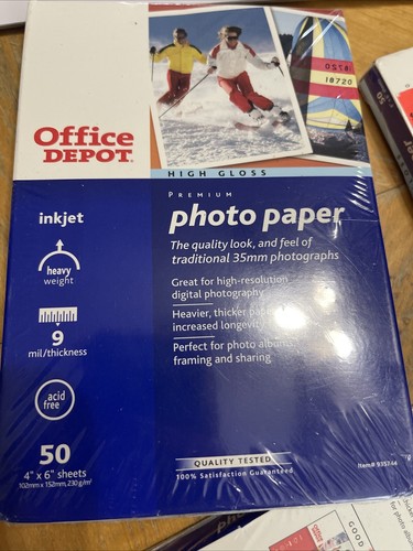 6 Packs Of 50 Office Depot Brand 4”x6” High Gloss Photo Paper - 第 4/4 張圖片