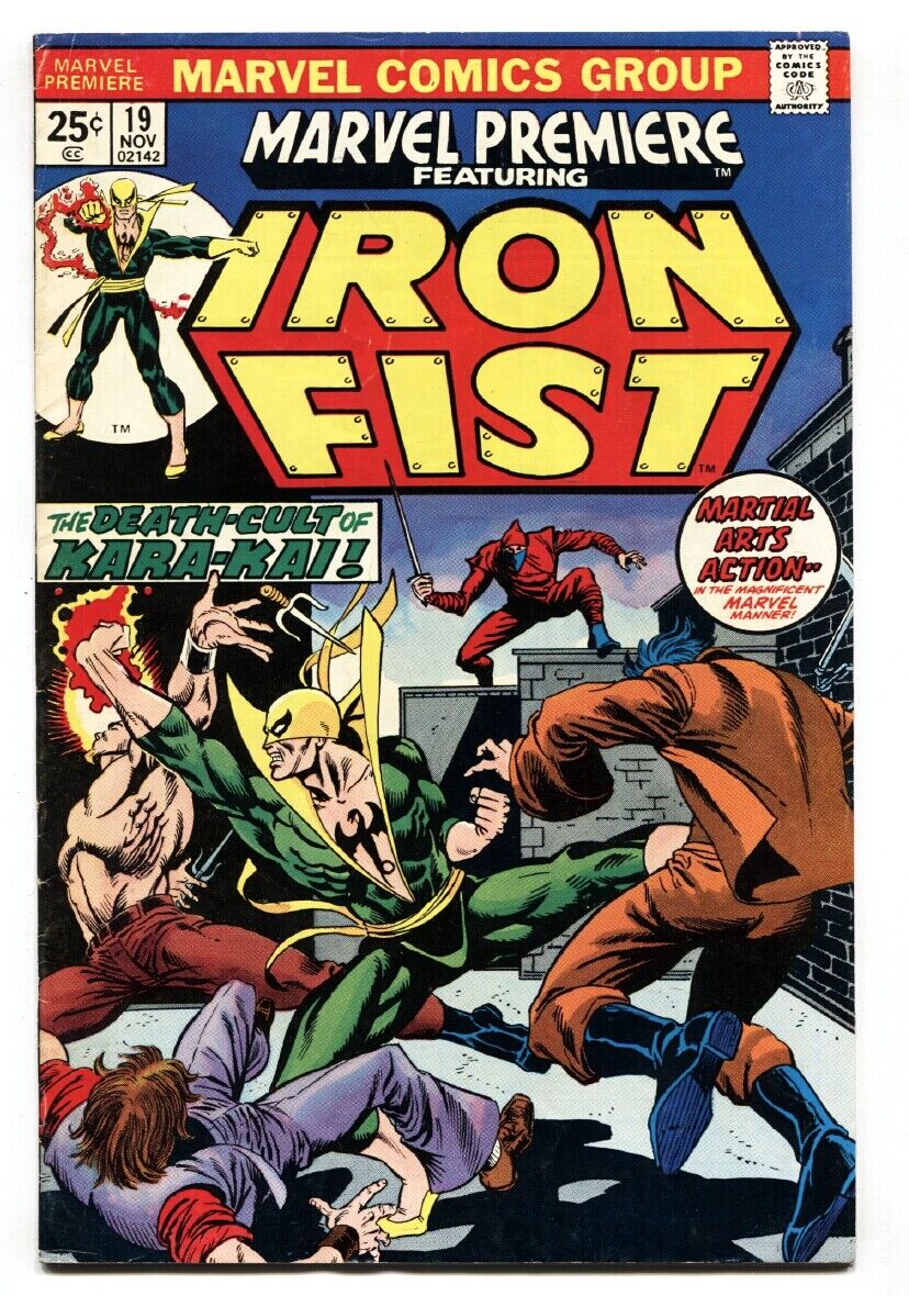 Marvel Premiere #19- IRON FIST- 1st Lee Wing F/VF: (1974) Comic