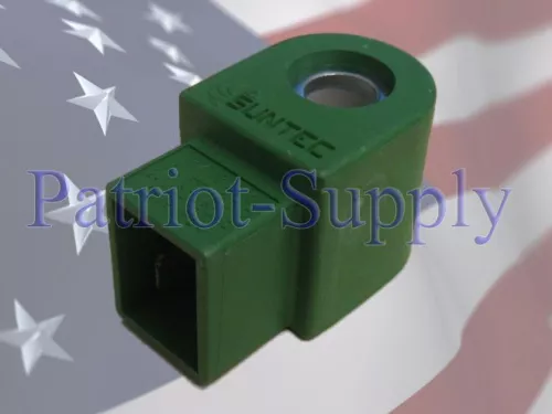 Suntec 3713823 Replacement Solenoid Coil 12VDC/24VAC 50/60Hz Used On A2 Pumps