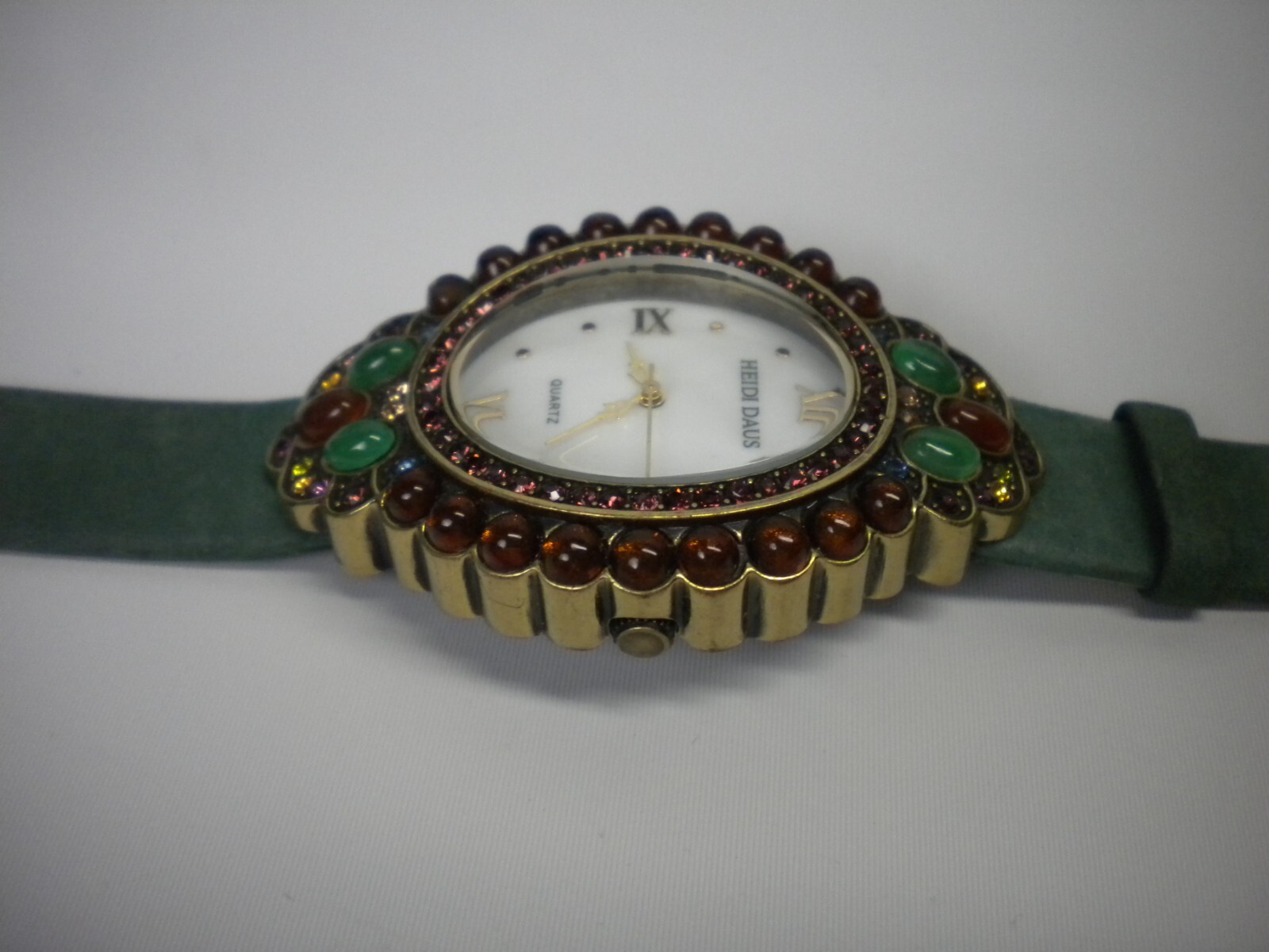 Signed Heidi Daus Multicolor Rhinestone Roman Wat… - image 4