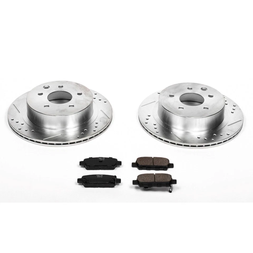 Powerstop K103 Rear Brake Disc and Pad Kit 2-wheel set for 2003-2005 Nissan 350Z - Image 2 of 2