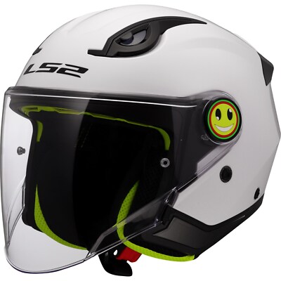 Motorcycle Helmet Children S - LS2 OF622 Funny 2 II Solid - Kinderhelm Jet White