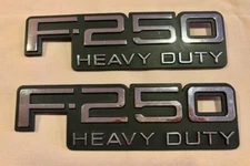 92-97 FORD F250HD Fender Emblem Badge Nameplate 1997 HD Models