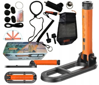 Quest Scuba Tector Pro Unterwasser-Metalldetektor - Wasserdicht bis 60 m