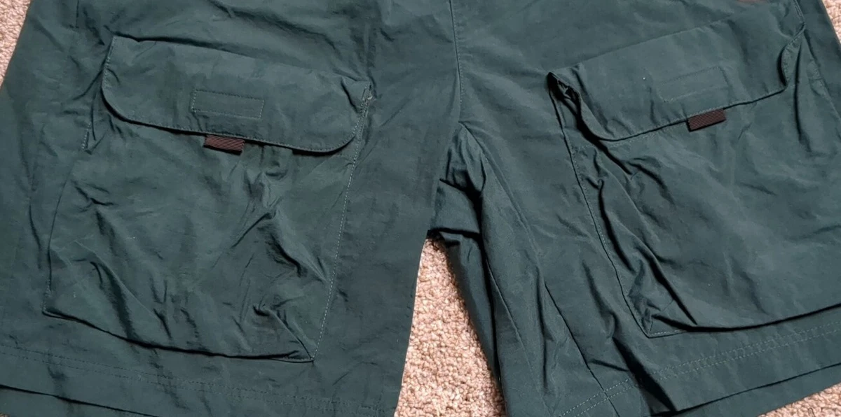 Vintage Oakley Thermonuclear Protection Cargo Shorts Nylon Stretch Green  Rare M