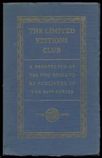 Limited Editions Club Prospectus of the Fine Books To Be Published 1st Edition