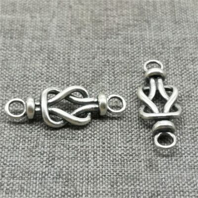 Sterling Silber Schleifenknoten-Verbinder f��r Armband-Halskette